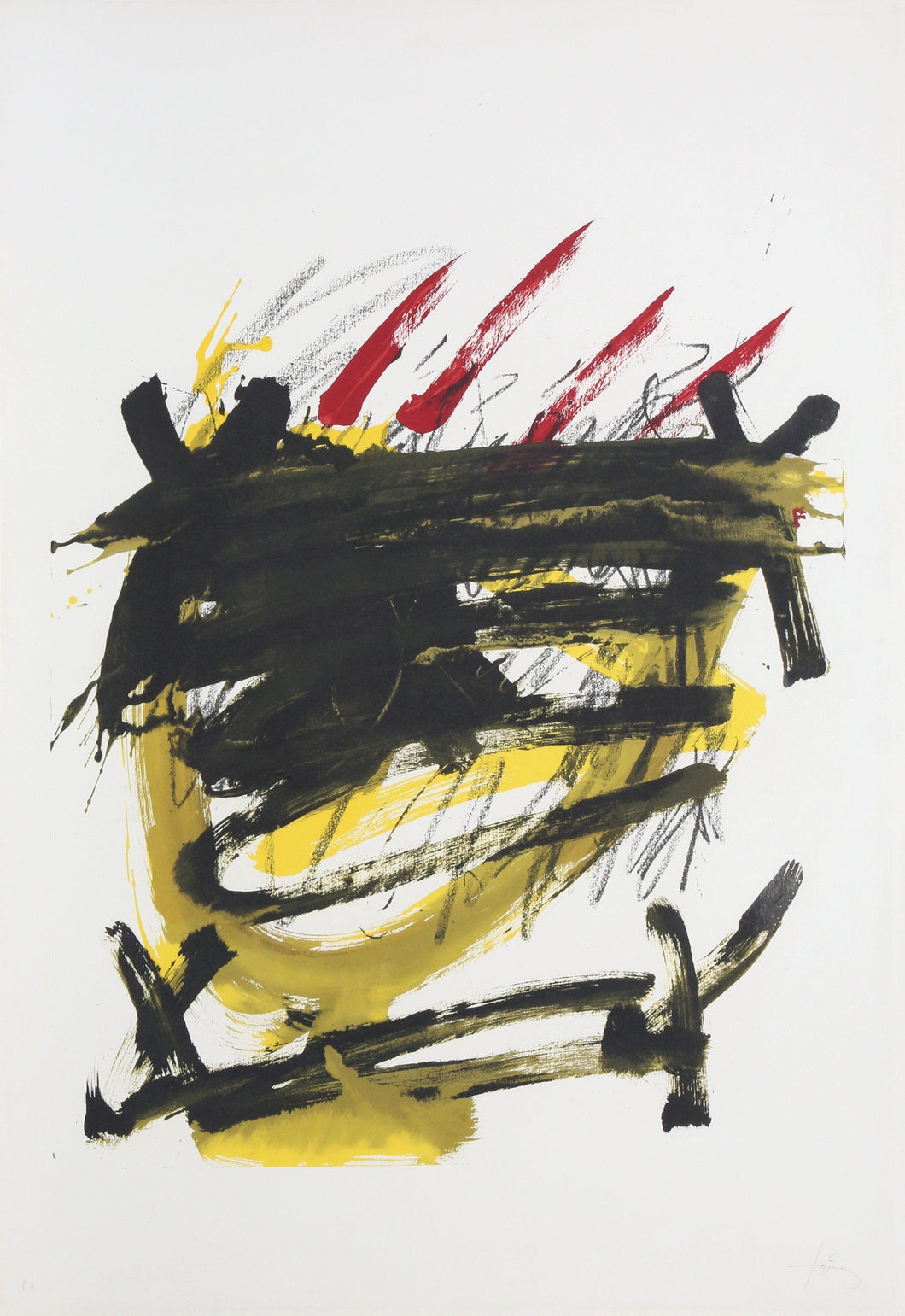 4 from Als Mestres de Catalunya Lithograph | Antoni Tapies,{{product.type}}