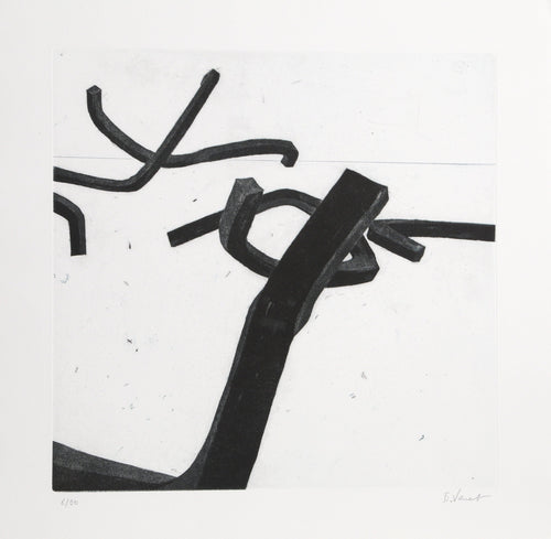 4 from Combinaison Aleatoire de Lignes Indeterminees Etching | Bernar Venet,{{product.type}}