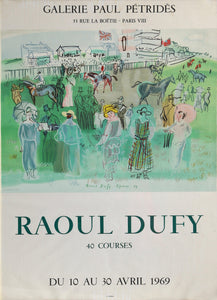 40 Courses at Galerie Paul Petrides Poster | Raoul Dufy,{{product.type}}