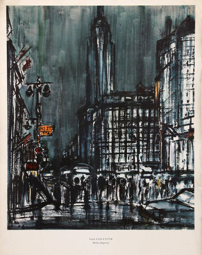 42nd and Fifth Ave (large) Poster | Burhan Dogançay,{{product.type}}