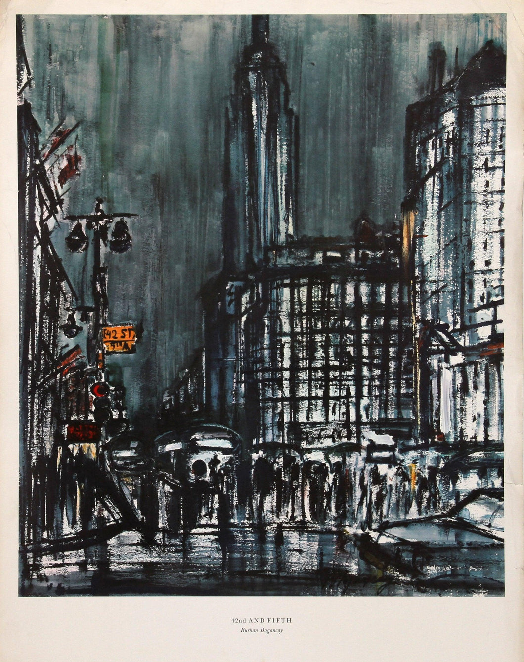 42nd and Fifth Ave (large) Poster | Burhan Dogançay,{{product.type}}