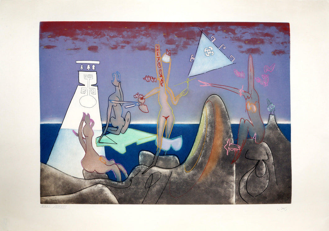 4AM from L'Arc Obscur des Heures Etching | Roberto Matta,{{product.type}}