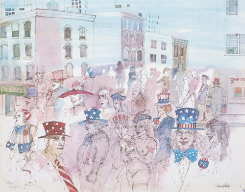4th of July Lithograph | Marcia Marx,{{product.type}}