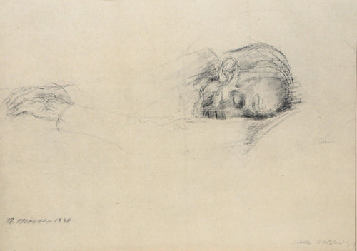5 - Barlach, 27. Oktober 1938 Lithograph | Kathe Kollwitz,{{product.type}}
