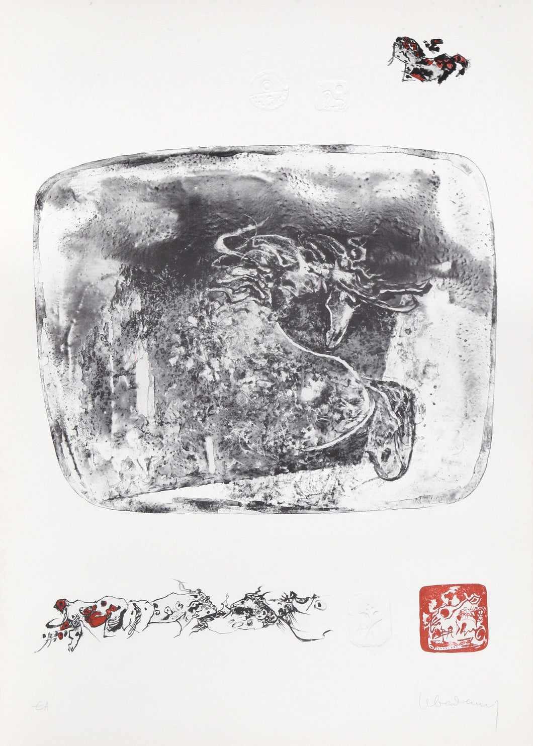 5 from the 10 Horses portfolio Lithograph | Lebadang (aka Hoi),{{product.type}}
