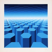 50 Shades of Blue Screenprint | Jean Pierre Vasarely (aka Yvaral),{{product.type}}