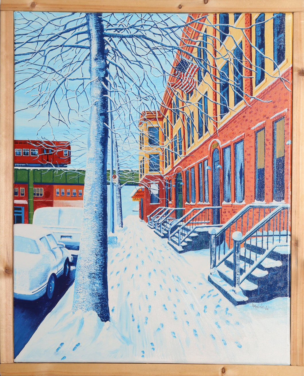 54th Street - Woodside, NY (Party Goods) Oil | Lawrence Madine,{{product.type}}