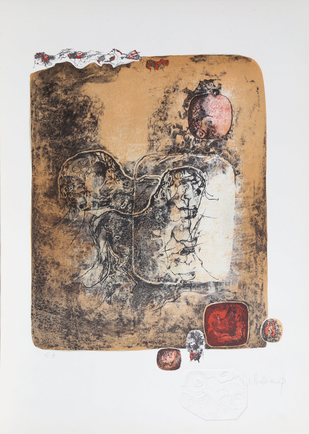 6 from the 10 Horses portfolio Lithograph | Lebadang (aka Hoi),{{product.type}}