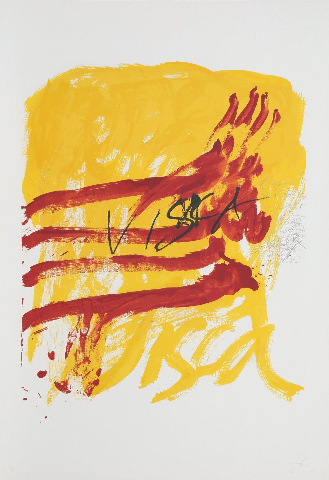 7 from Als Mestres de Catalunya Lithograph | Antoni Tapies,{{product.type}}