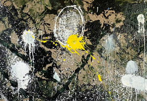 Tennis Racket Ball Splatter