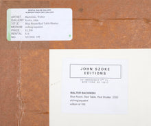 Blue Room, Red Table, Red Shutter