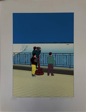 Three Children on the Ice Screenprint | Guy Billout,{{product.type}}