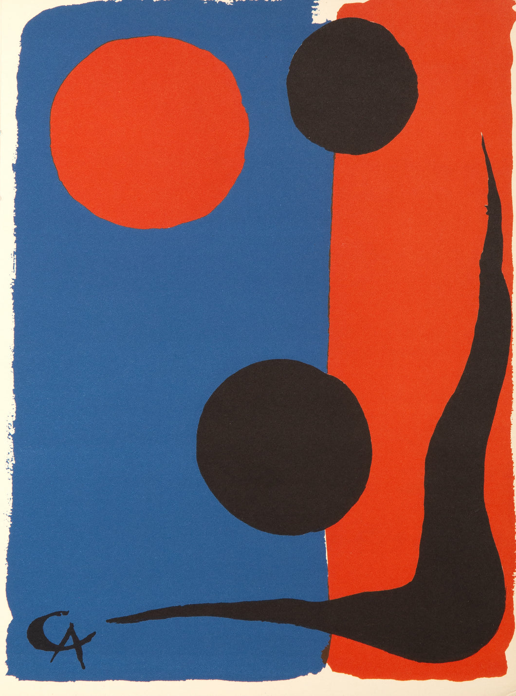 Composition in Red and Blue