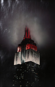 NYC Empire State Building in Fog