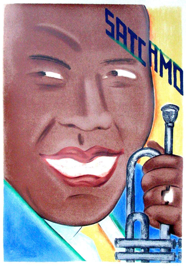 Satchmo Screenprint | Seymour Chwast,{{product.type}}