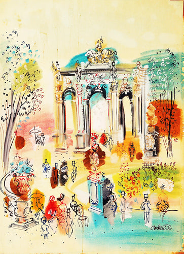 Paris Park Scene Acrylic | Charles Cobelle,{{product.type}}