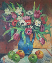 Still Life with a Vase of Flowers and Fruit