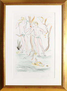 Adam et Eve from the Homage a Albrecht Durer Suite Etching | Salvador Dalí,{{product.type}}