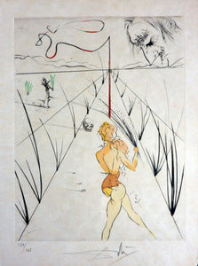 Allé des Verges Engraving | Salvador Dalí,{{product.type}}