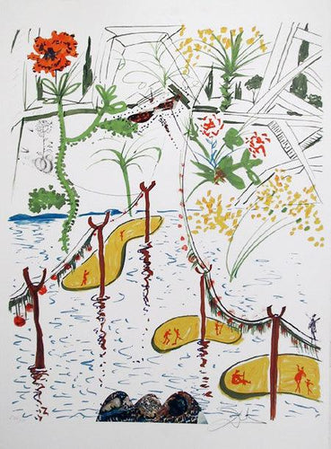 Biological Garden Lithograph | Salvador Dalí,{{product.type}}