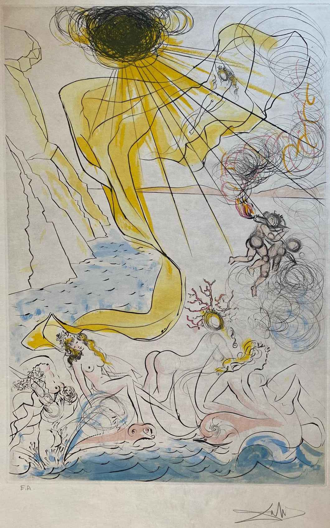 Triomphe de Venus Engraving | Salvador Dalí,{{product.type}}