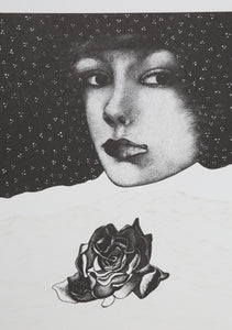 Woman and Roses
