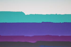 Landscape in Green, Blue and Purple