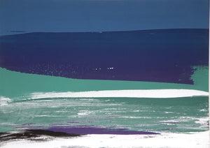 Seascape in Blue, Green, Black and White