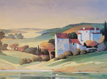 Vista con Casa y Lago Oil | Max Hayslette,{{product.type}}