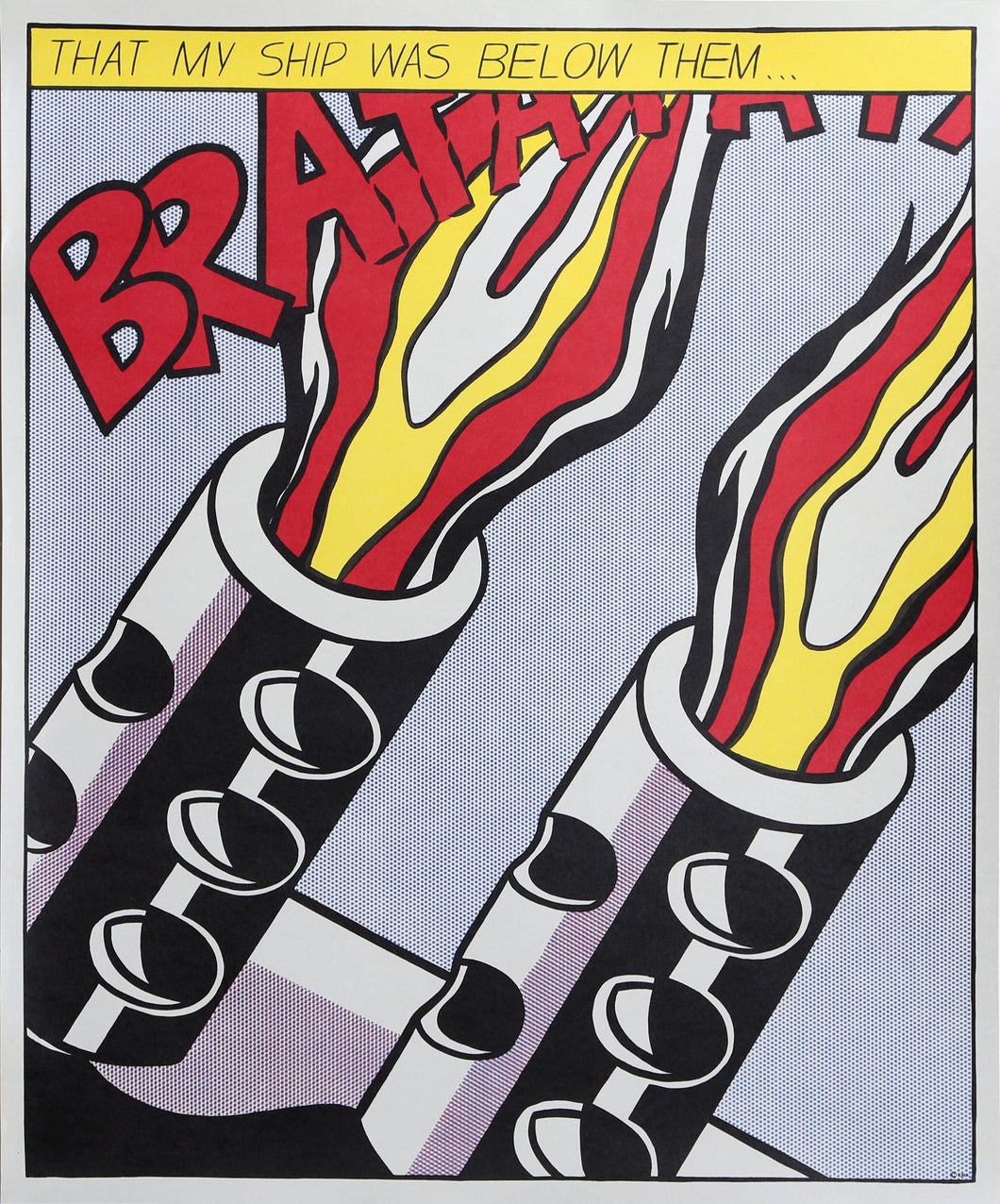 As I Opened Fire 3 Lithograph | Roy Lichtenstein,{{product.type}}