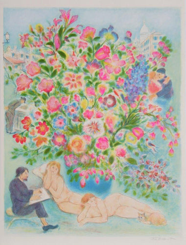 Artist and Model Lithograph | Ira Moskowitz,{{product.type}}