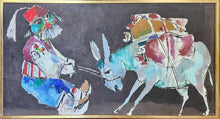 Man and Donkey