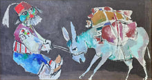 Man and Donkey