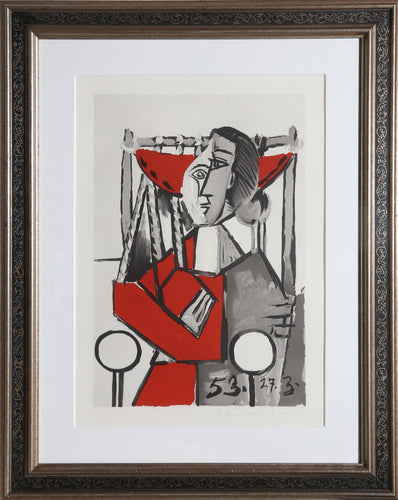 Femme Assise Lithograph | Pablo Picasso,{{product.type}}