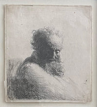 Bust of an Old Man, Looking Down, Three Quarters Right