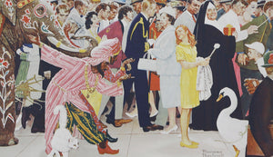 Saturday People Poster | Norman Rockwell,{{product.type}}