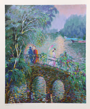 Ladies on a Bridge Lithograph | Zina Rothman,{{product.type}}