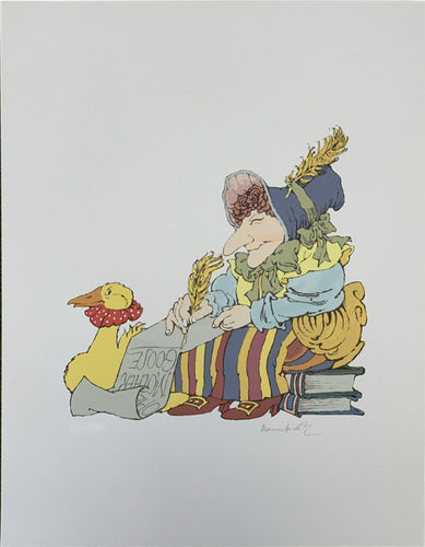 Mother Goose Screenprint | Maurice Sendak,{{product.type}}