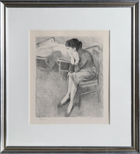Seated Woman Near A Bed