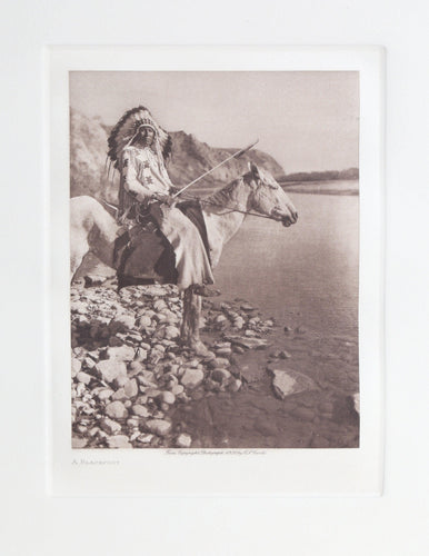 A Blackfoot Etching | Edward Sheriff Curtis,{{product.type}}