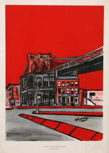 A Corner in Brooklyn (large) Poster | Burhan Dogançay,{{product.type}}