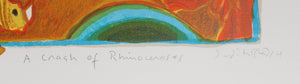A Crash of Rhinoceros Lithograph | Judith Bledsoe,{{product.type}}