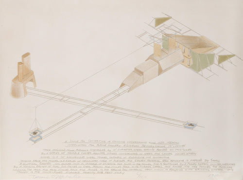 A Device for Converting a Chilling Underground Wind Into Memory Lithograph | Dennis Oppenheim,{{product.type}}
