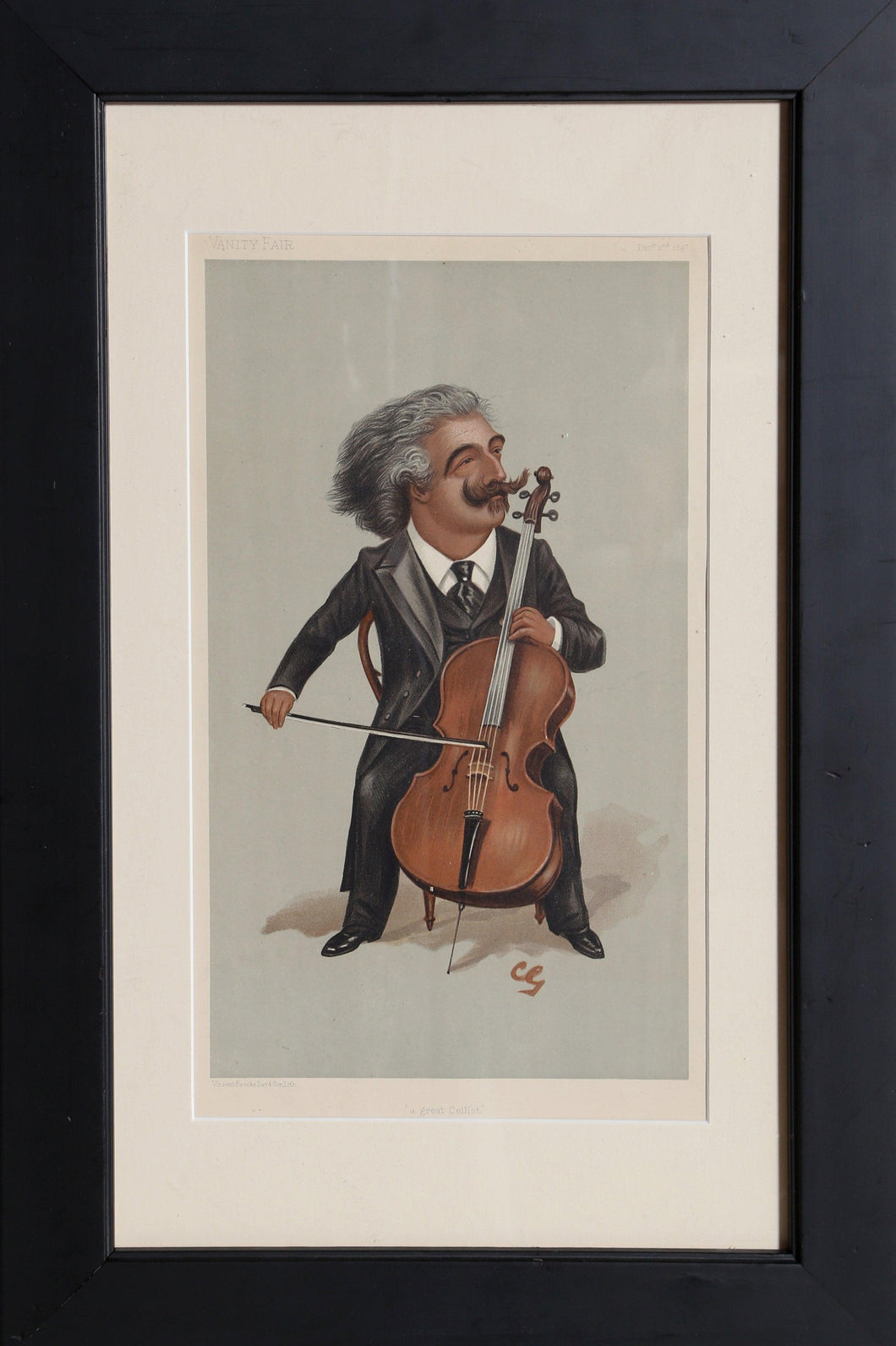 A Great Cellist Lithograph | Leslie Matthew Ward (Spy),{{product.type}}