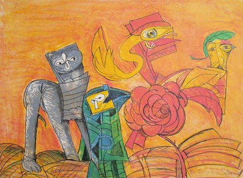 A La Boutonniere Lithograph | Julio Silva,{{product.type}}