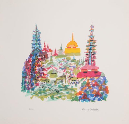 A La Durrell Lithograph | Henry Miller,{{product.type}}