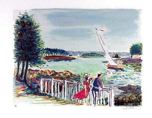 A la Viole Lithograph | Jean Claude Picot,{{product.type}}