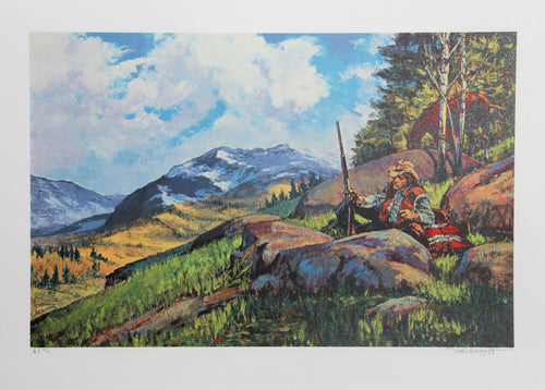 A Long Rifle Awaits Lithograph | Noel Daggett,{{product.type}}