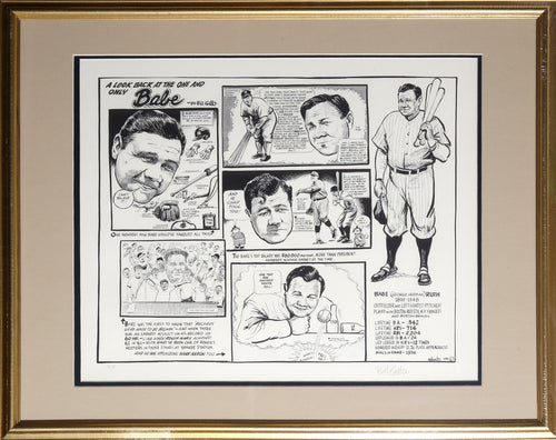 A Look Back: Babe Ruth Lithograph | Bill Gallo,{{product.type}}