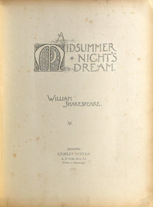 A Midsummer Night's Dream Book | Julius Hoeppner,{{product.type}}